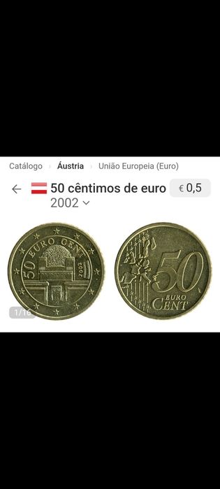 Moeda 0,50€, Áustria 2002