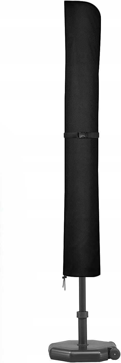 Dokon pokrowiec na parasol ogrodowy 170×35 cm, Oxford 600D, czarny