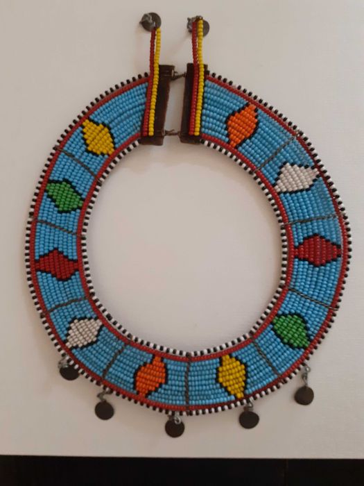 Colar vintage Masai missangas