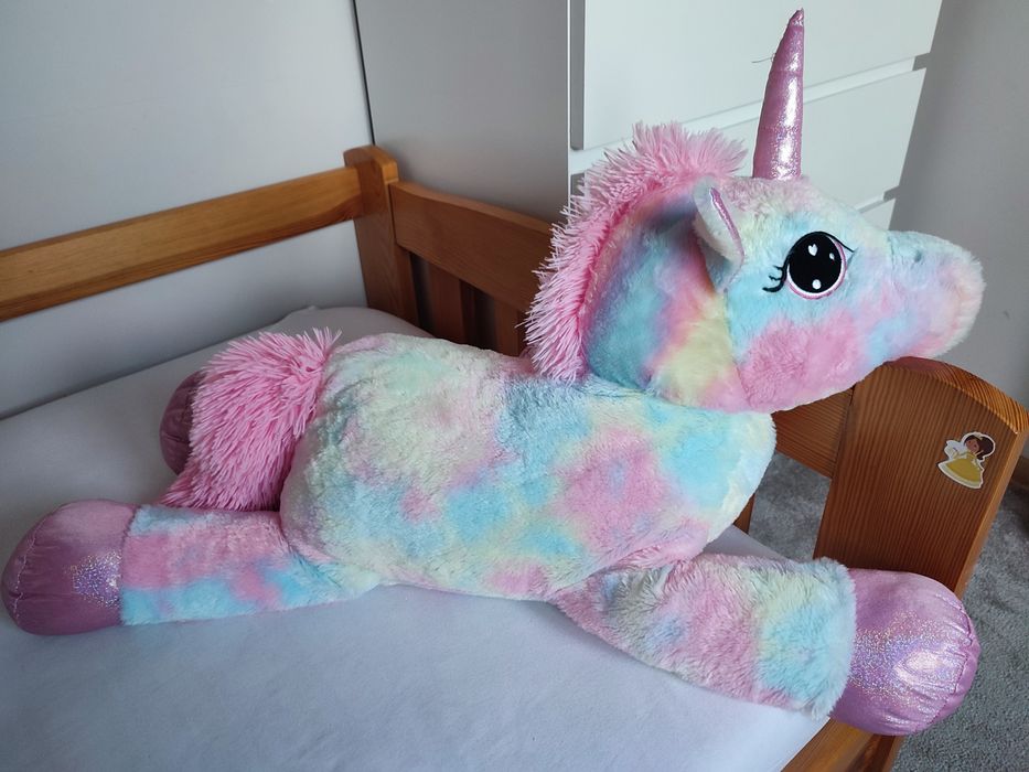 Koń jednorożec maskotka duża misiek