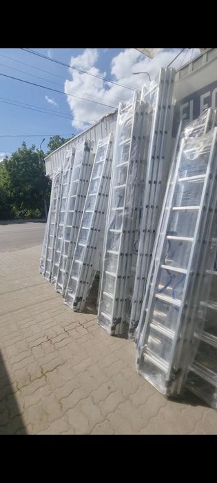 ХІТ СЕЗОНА!!!Драбина трансформер алюмінієва,трьохсекційна лестница