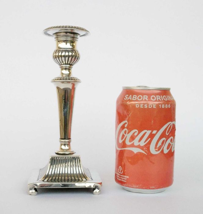 Antigo castiçal séc. XIX em prata Portuguesa