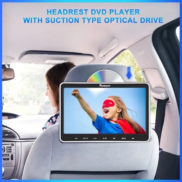 (2шт) NAVISKAUTO 2 10,1-дюймовий DVD-плеєр 128 GB в автомобіль