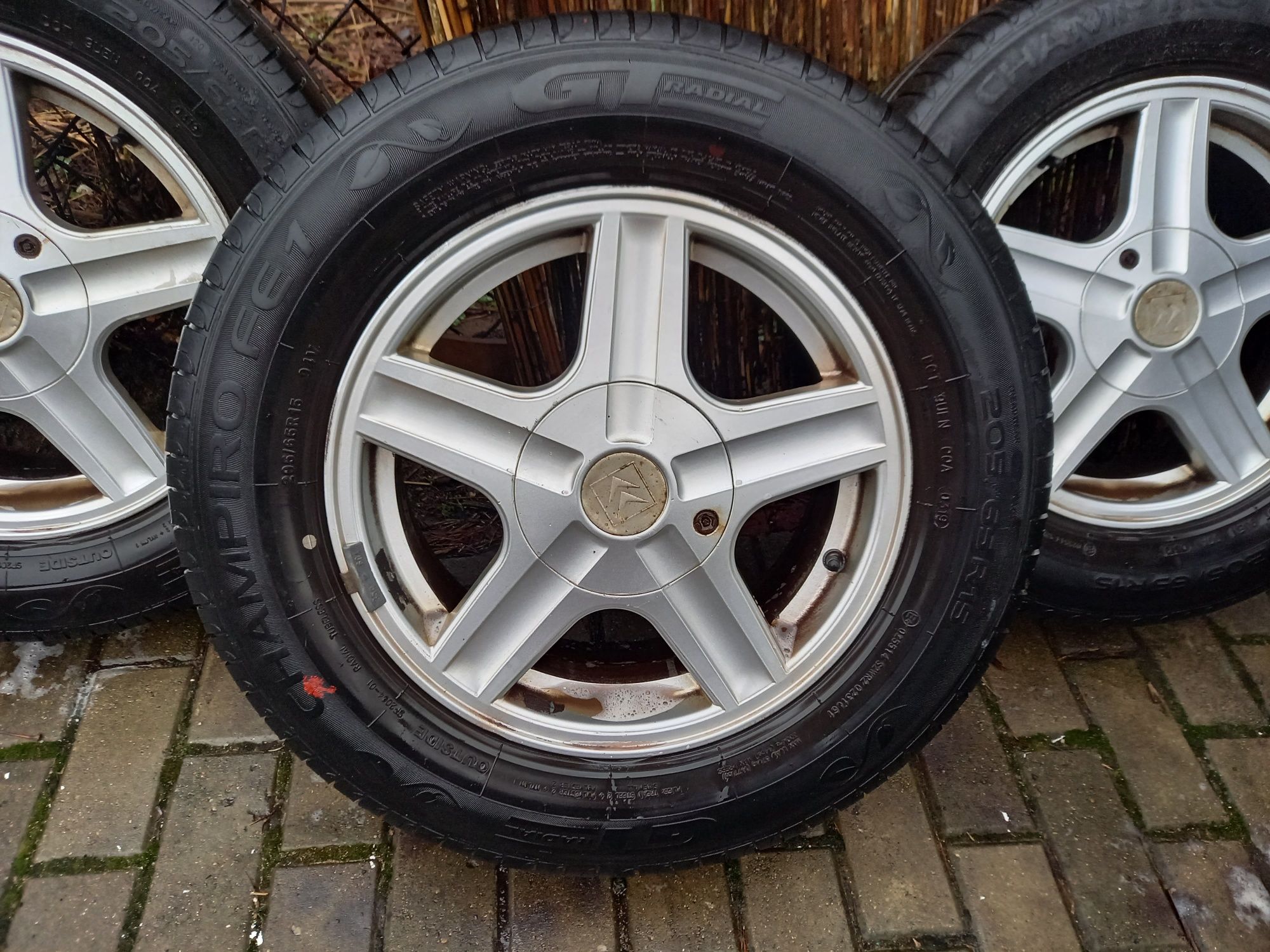 Koła alufelgi 4x108 opony letnie 205 65 r15 citroen C5 i inne