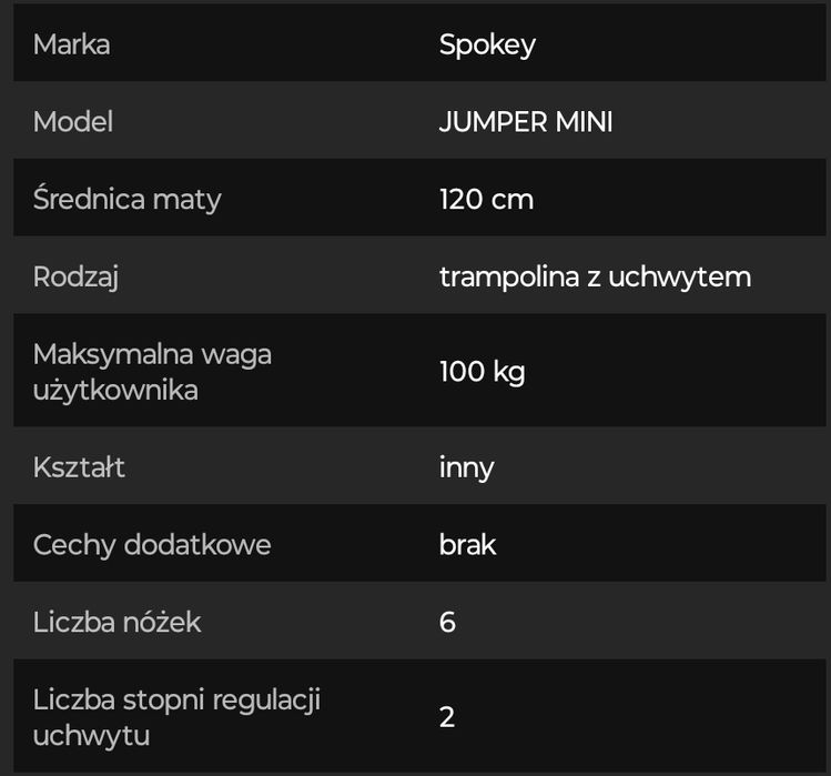 Mini trampolina fitness + mata amortyzująca gratis
