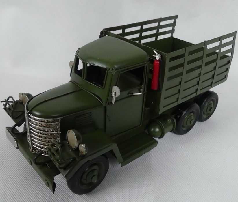 Metalowa WOJSKOWA ciężarówka pojazd AUTO 26 cm