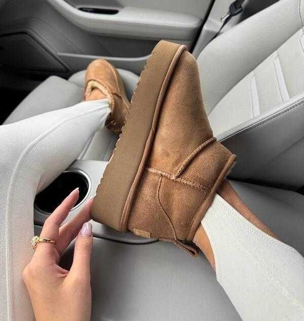 Угги/Угг/Уггі/Уги/Угі/UGG Australia Ultra Mini Platform Chestnut 3 cm