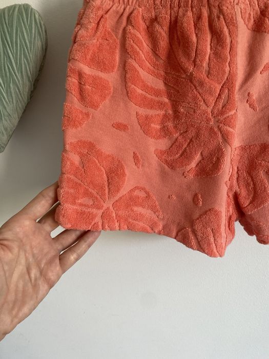 Spodenki szorty Marks & Spencer 122 tłoczone frotte liście jak newbie