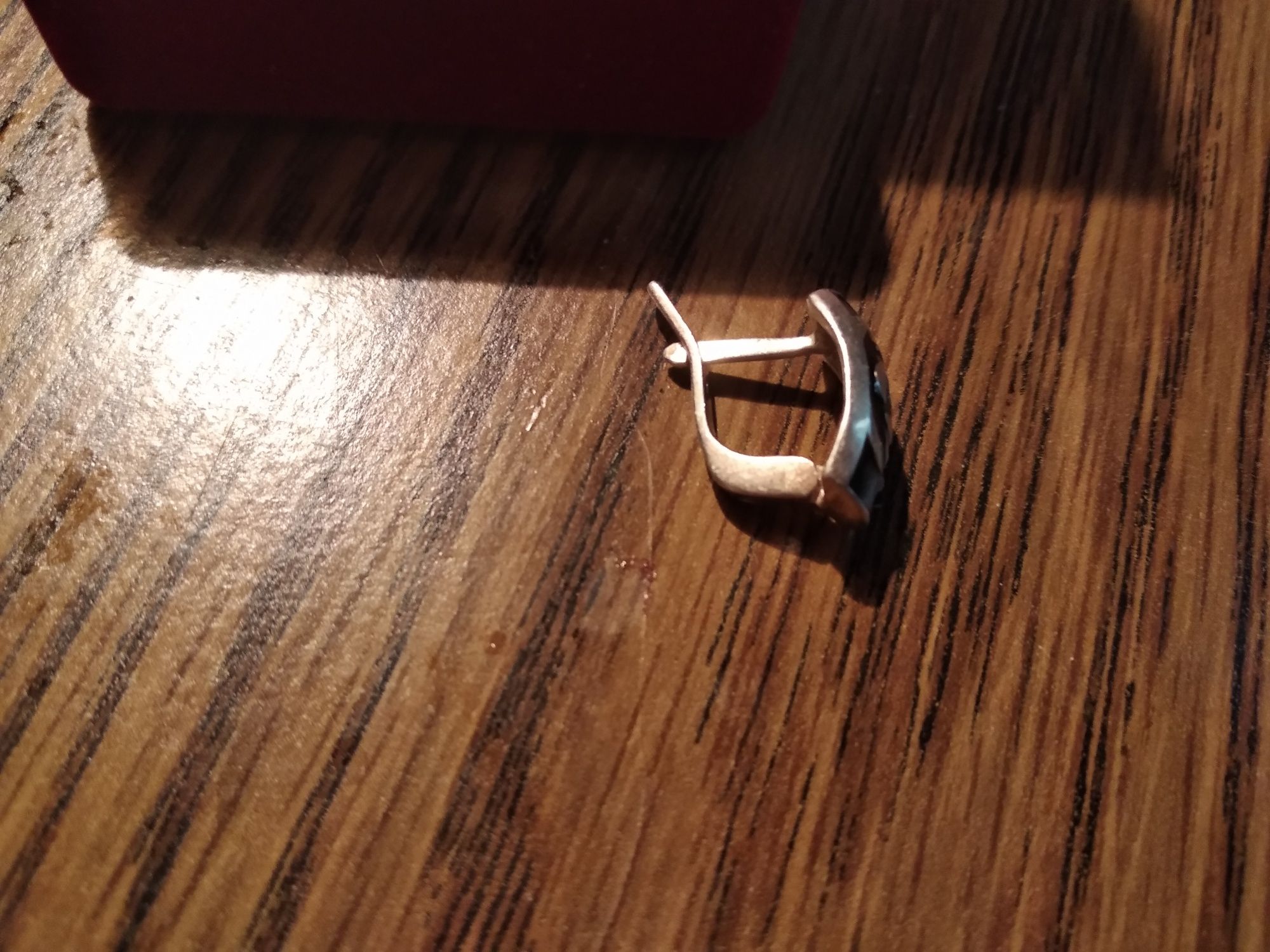 Набор серебряние серьги и кольцо