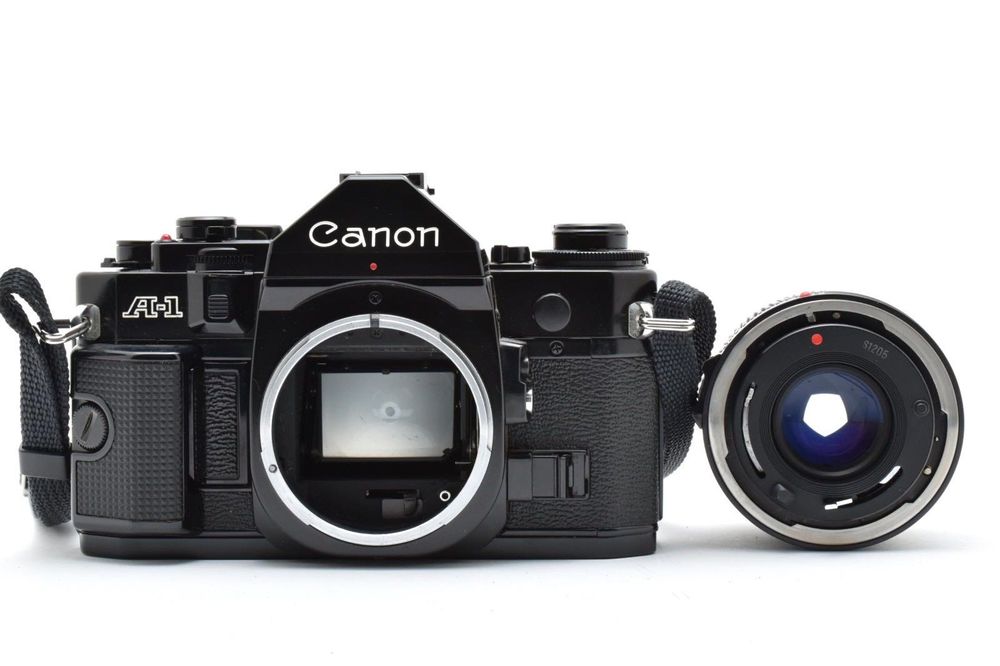 Canon A-1 + Canon nFD 50mm f/1.8 – piękny zestaw vintage