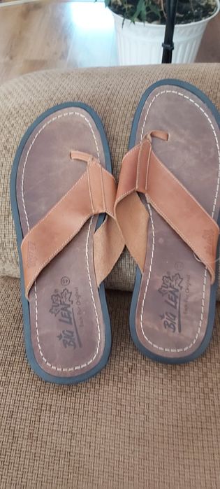 Klapki , japonki , sandały skórzane Big Lean