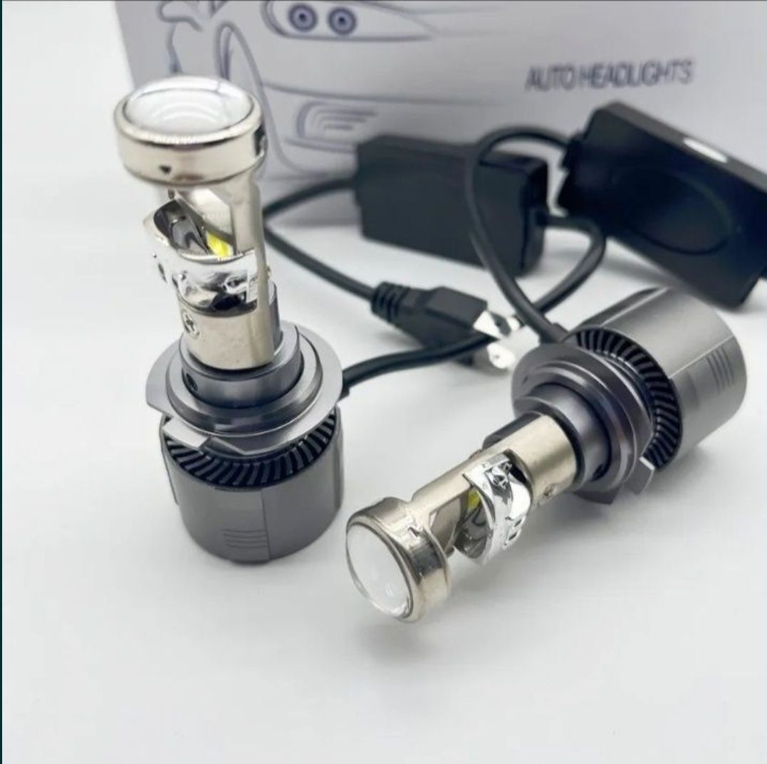 Светодиодные LED линзы лампа Mini Lens H7 СТГ Мини линза