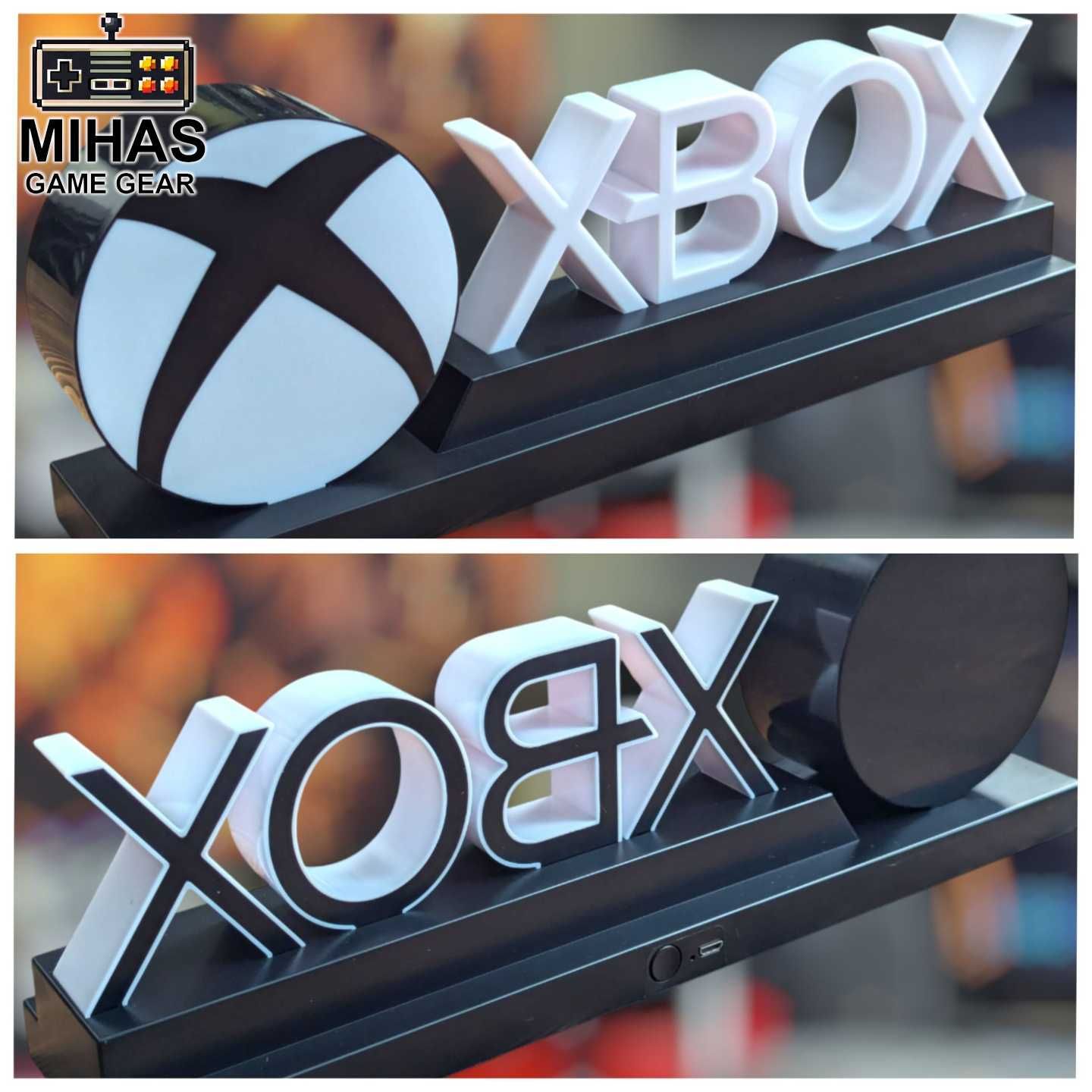 Лампа-нічник для геймерів: PlayStation, Xbox, Pac-Man icons Light.