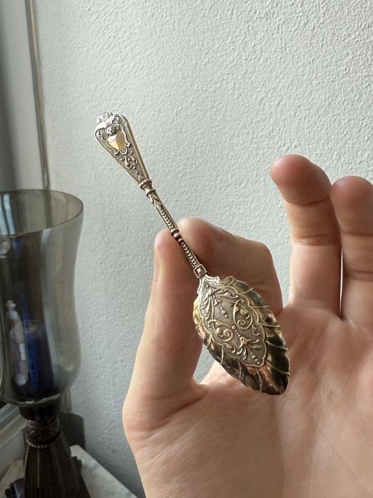 Antyczne łyżeczki 12szt ze srebra– Próba 800