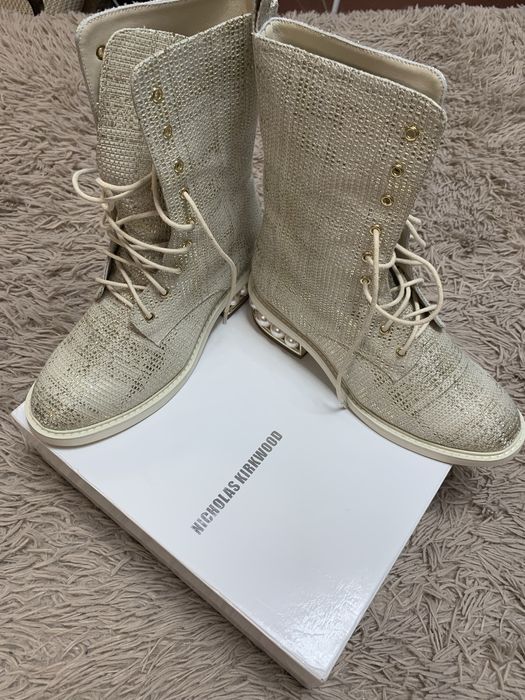 Nicholas Kirkwood Casati Pearl Ankle Boots (оригінал)