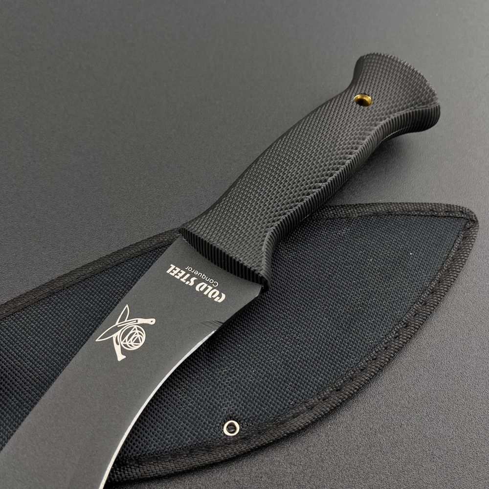 Нож кукри мачете тактический туристический Cold Steel Ніж кукрі чорний