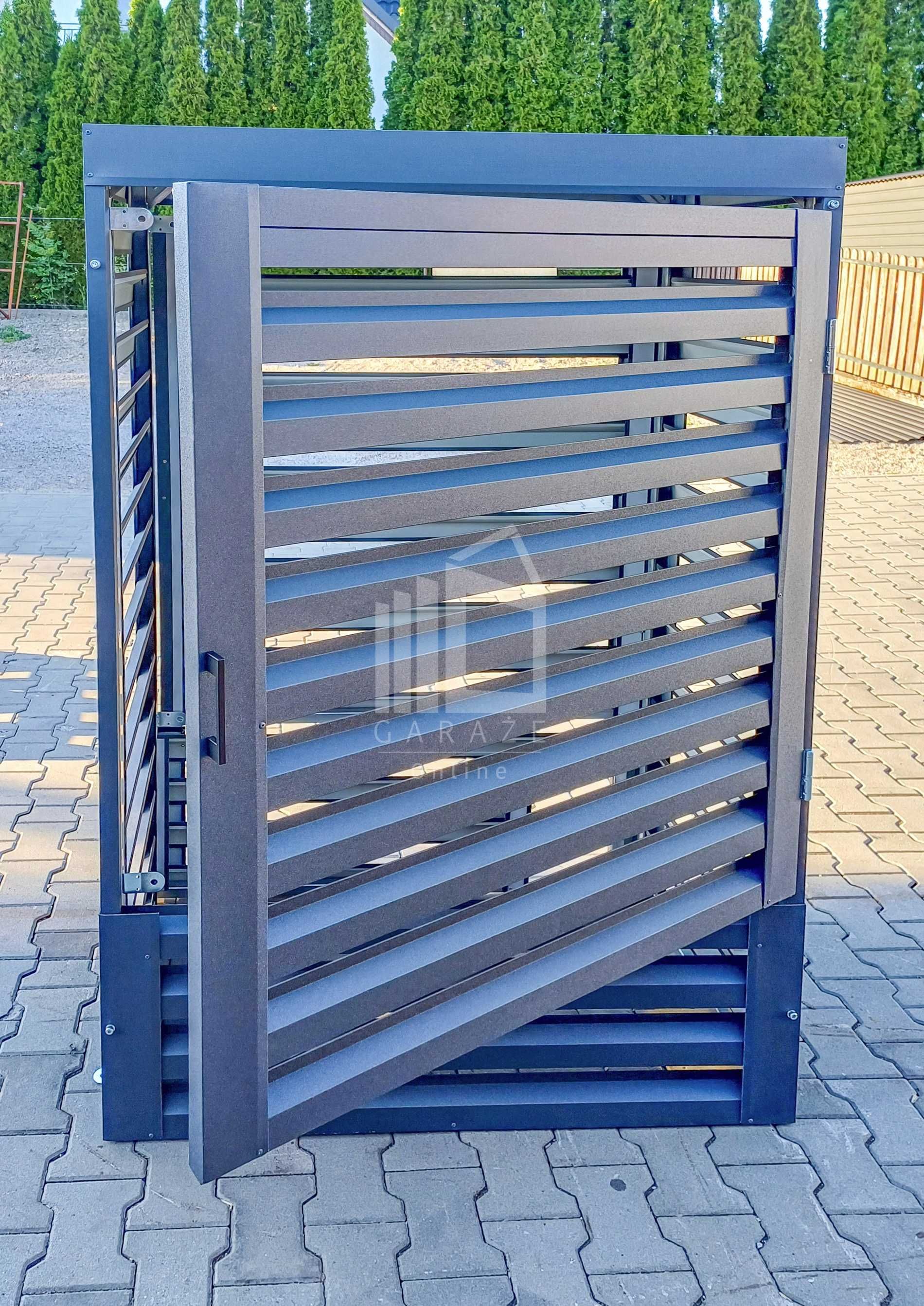 Osłona Pompy Ciepła 100X60X150Cm  Antracyt Zabudowa Id862