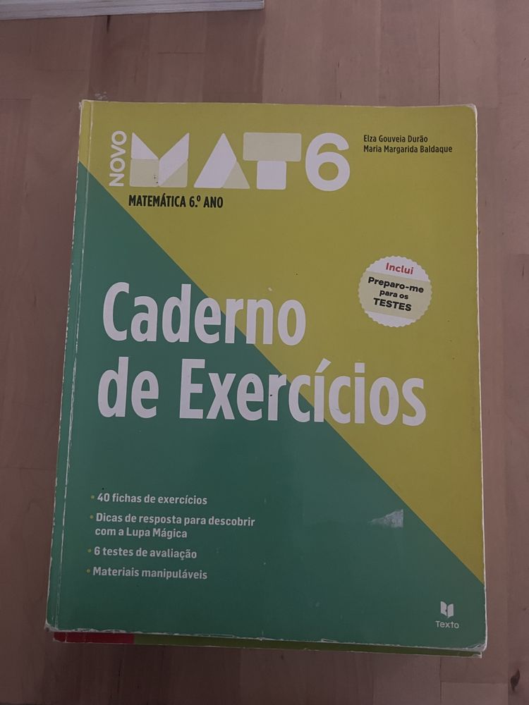 Pack de Manuais e Caderno de atividades 6° ano