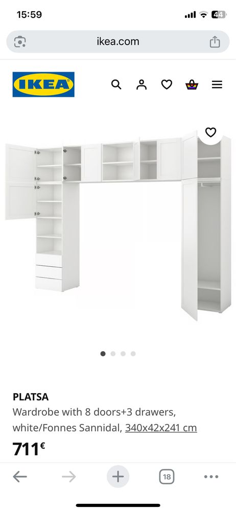 Ikea roupeiras com 10 doors+4 drawers