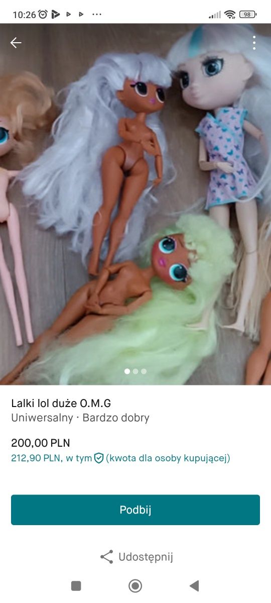 Duże lalki lol Lena