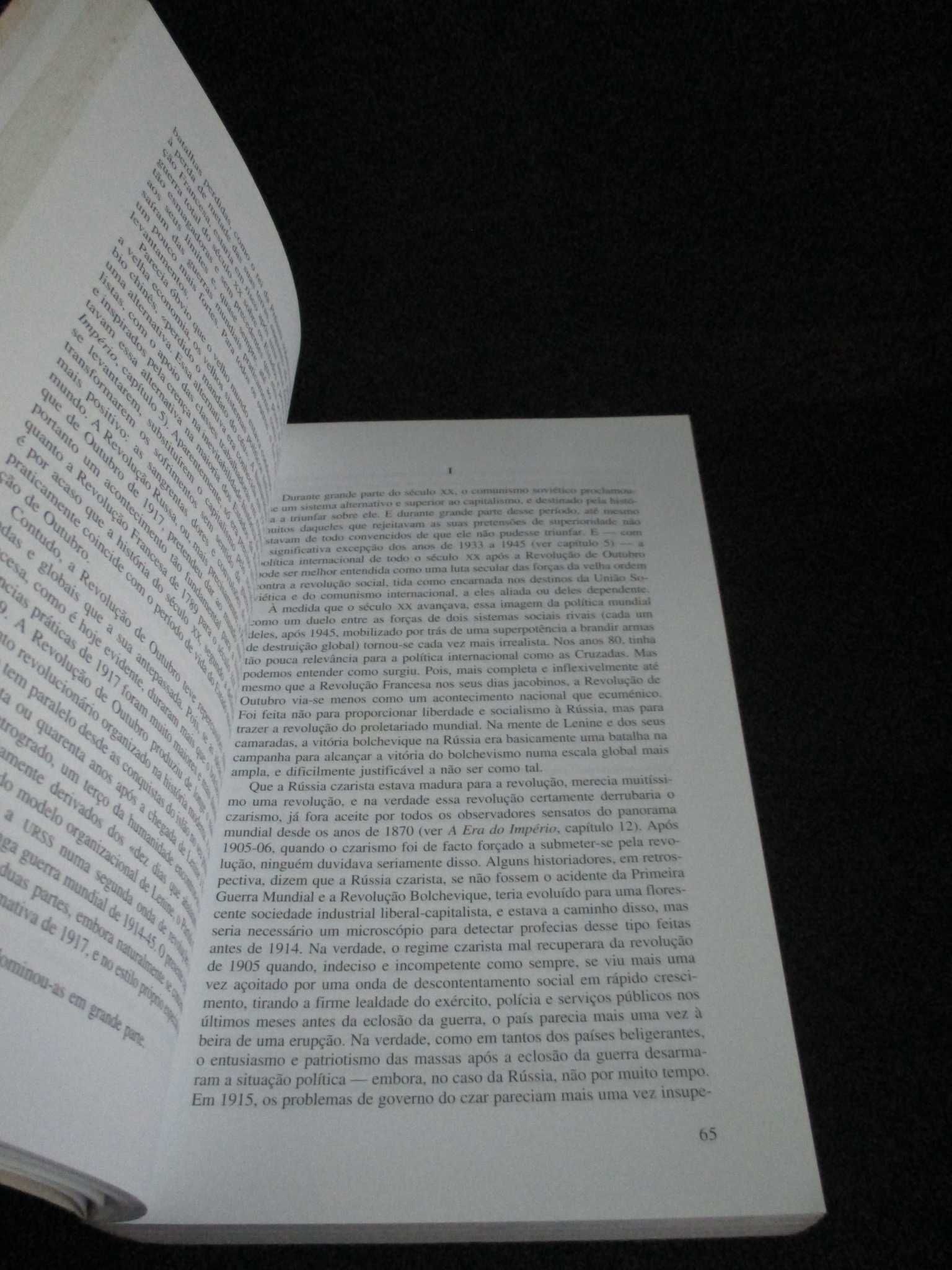 Livro A Era dos Extremos Breve História do Século XX Eric Hobsbawm