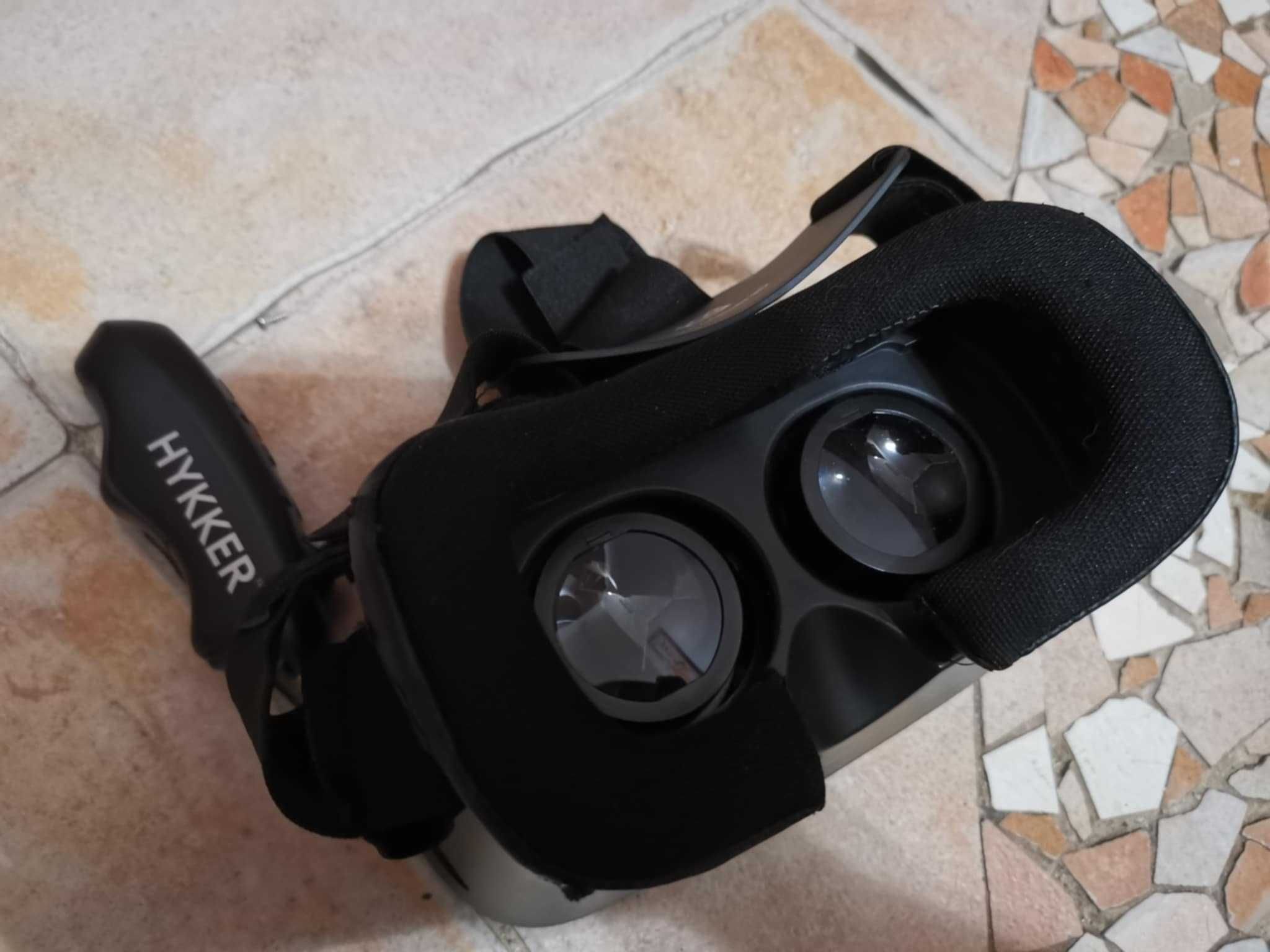 Okulary VR Hykker 3D +pilot BT gogle VR do smartfonów jak NOWE