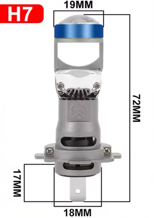 BI Led h7 лед н7 НОВИНКА міні лінза