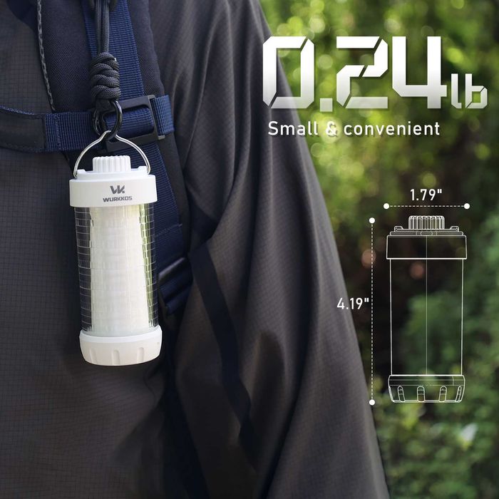 Latarka kempingowa Wurkkos CL01 550LM, RGB, funkcja Powerbank