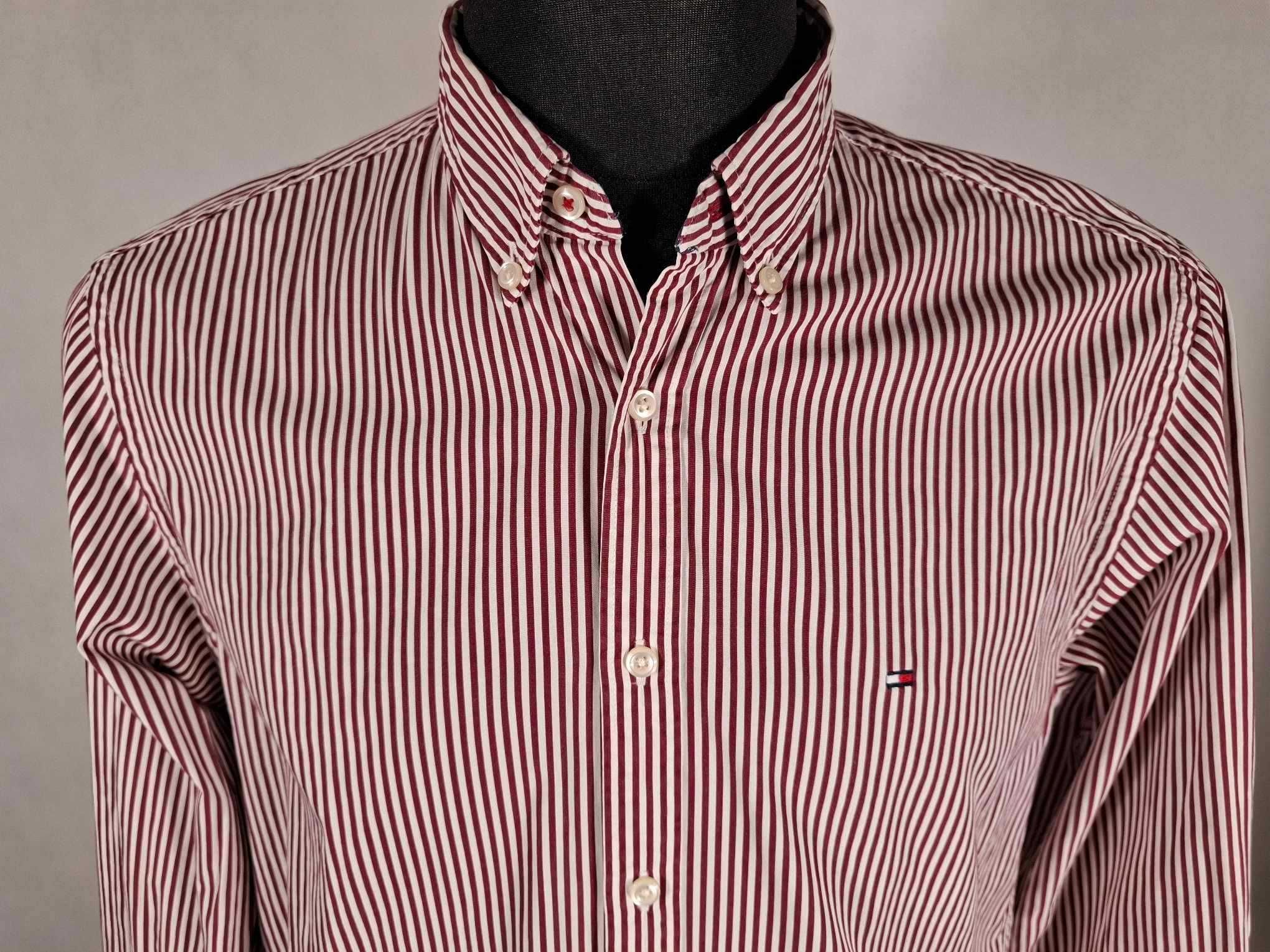 TOMMY HILFIGER New York Fit Koszula Męska M Bawełna Oryginalna Super