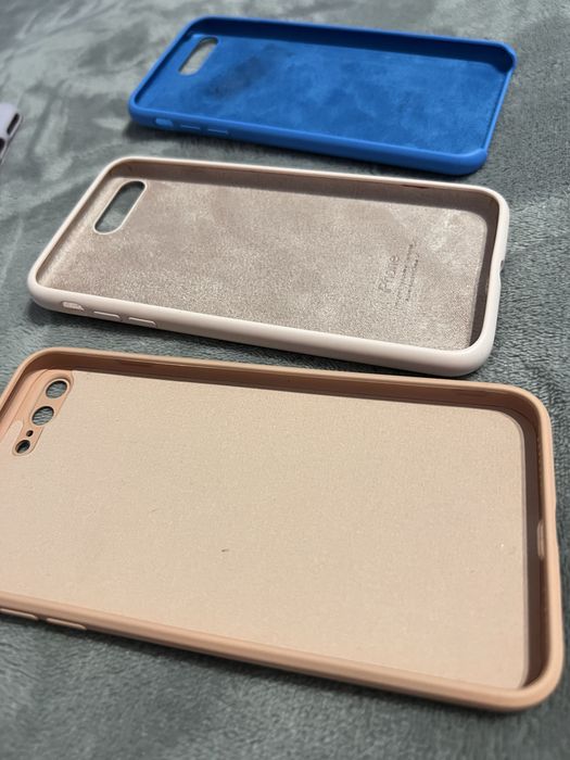 Набір (6 шт.) чохлів для iPhone 7 Plus / 8 Plus. Силікон та прозорі.