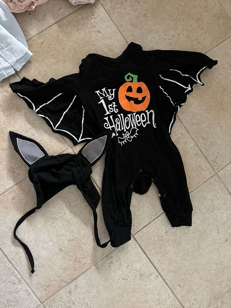 Roupa criança hallowen abóbora 9-12 M