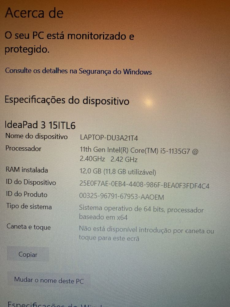 Computador Portátil Lenovo IDEAPAD 315ITL6