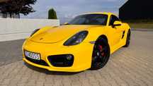Porsche Cayman S 325 KM PDK Sport Chrono Bose Racing Yellow Sportowy układ wydechowy