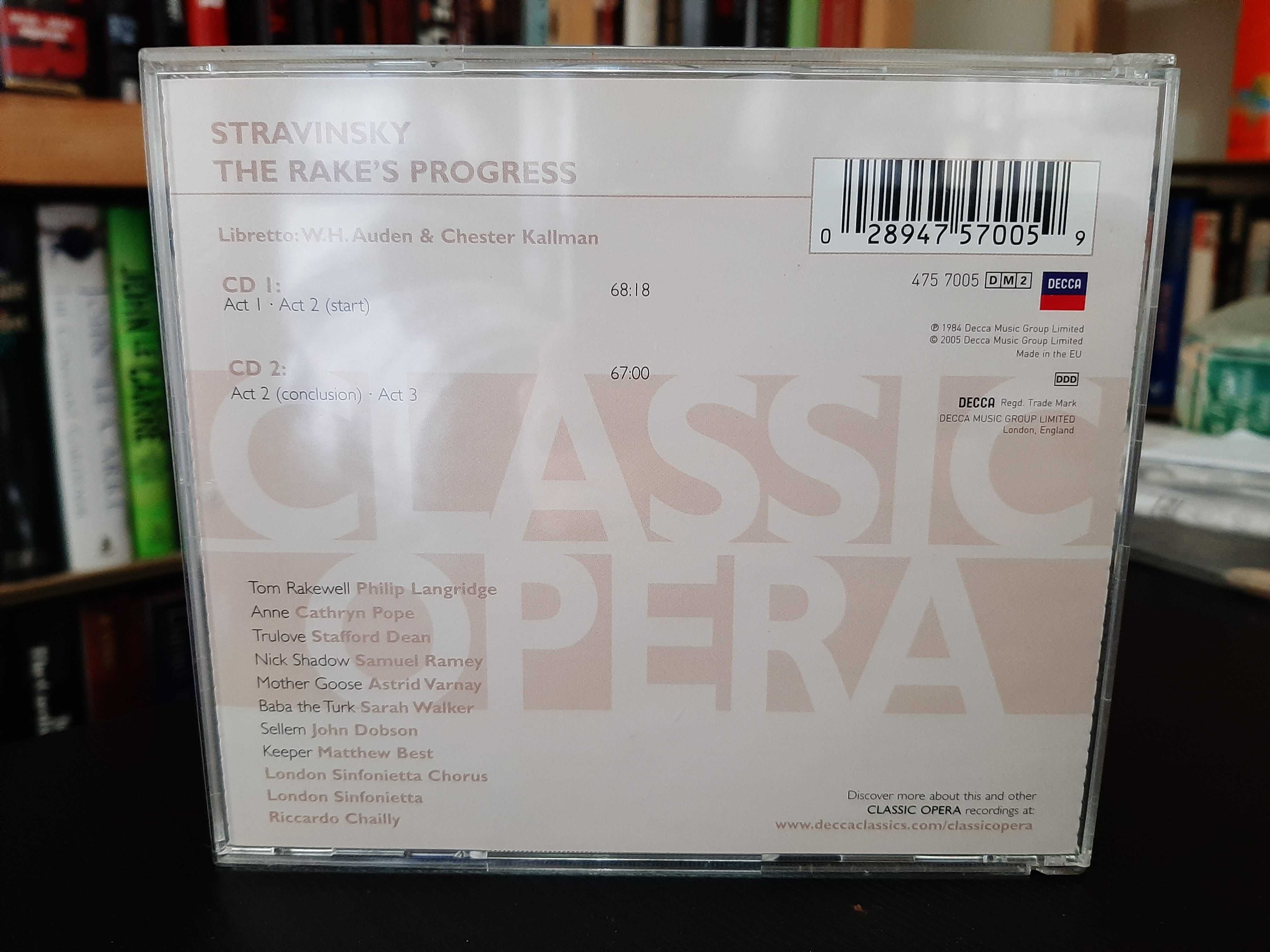 Stravinsky – The Rakes Progress – London Sinfonietta, Riccardo Chailly