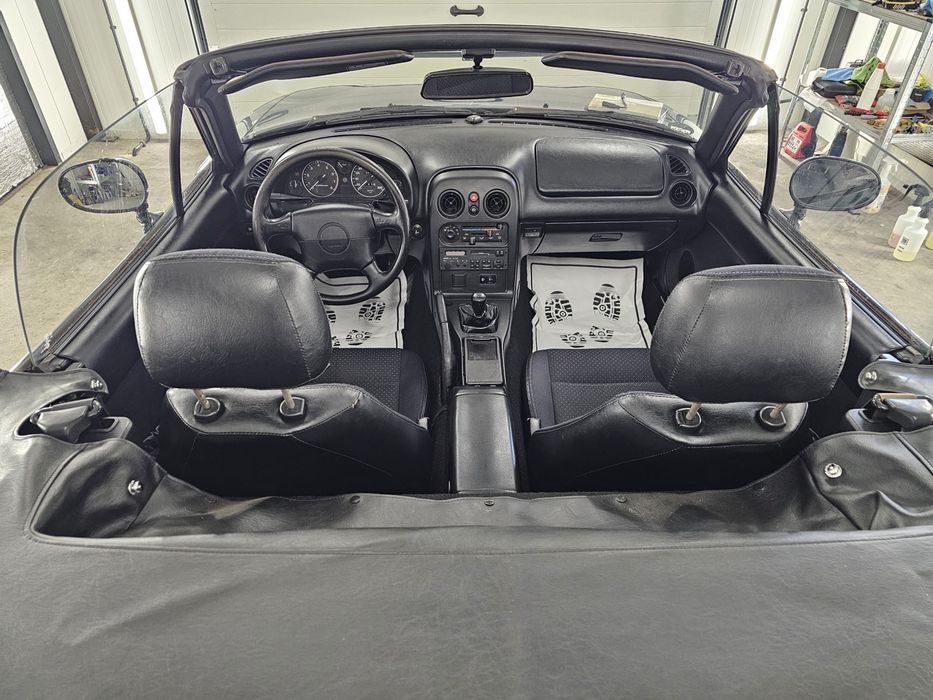 Mazda Mx5 NA 1996 British Racing Green Beżowy Dach