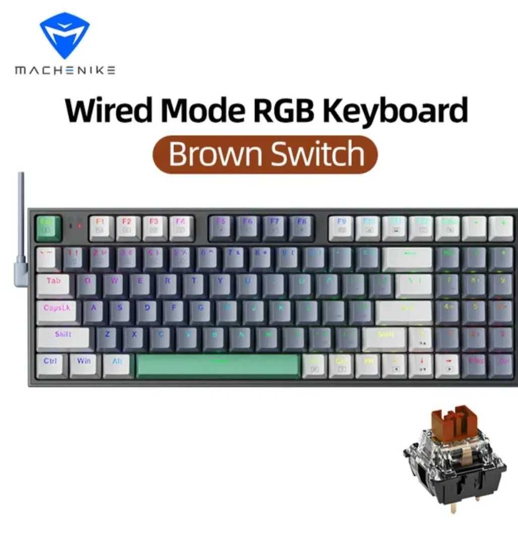 Механічна клавіатура Machenike k500 Red / Brown Switch