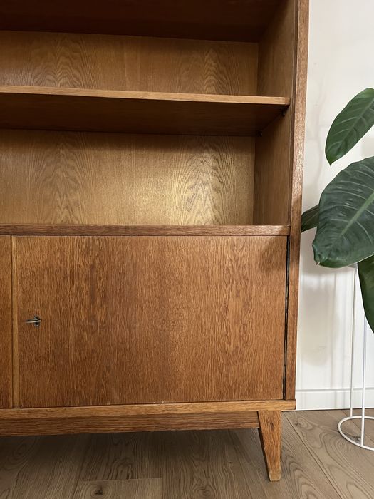 Regał drewniany PRL biblioteczka