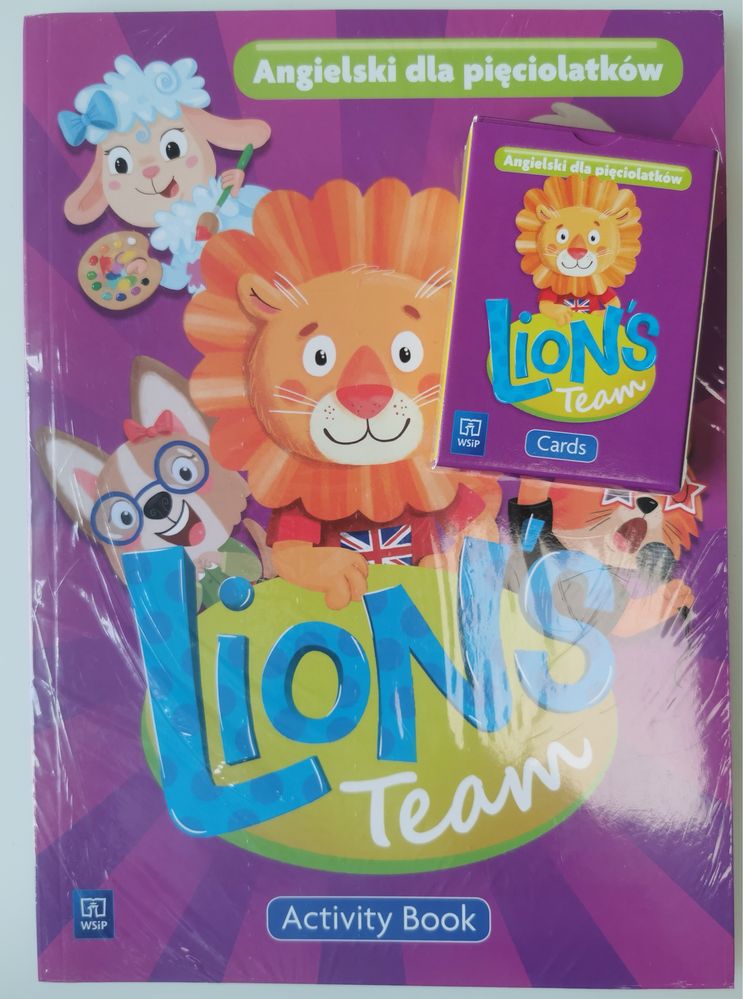 Lion’s team podręcznik + karty pięciolatki