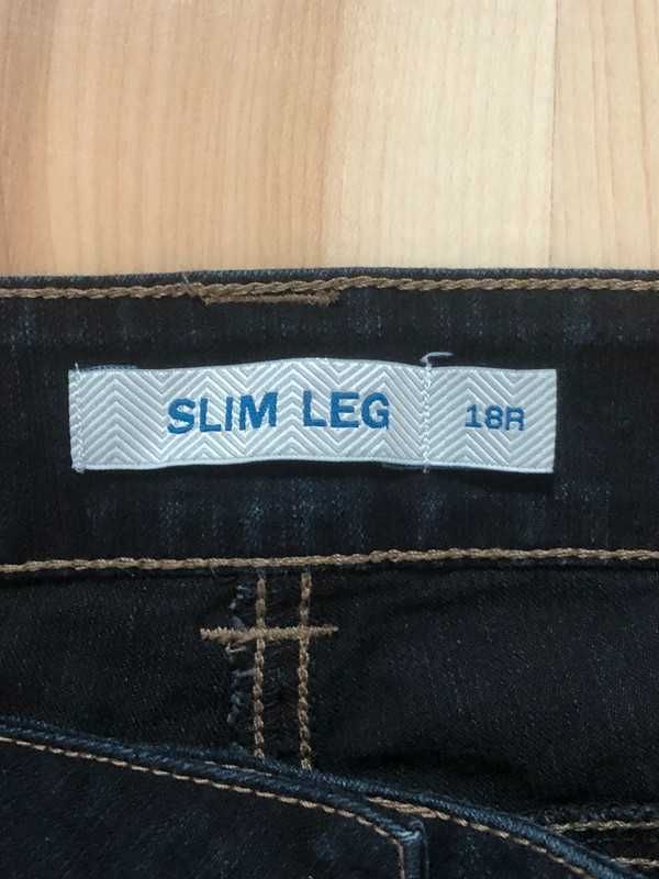 Spodnie jeansowe damskie Slim Leg 3XL prawie jak nowe