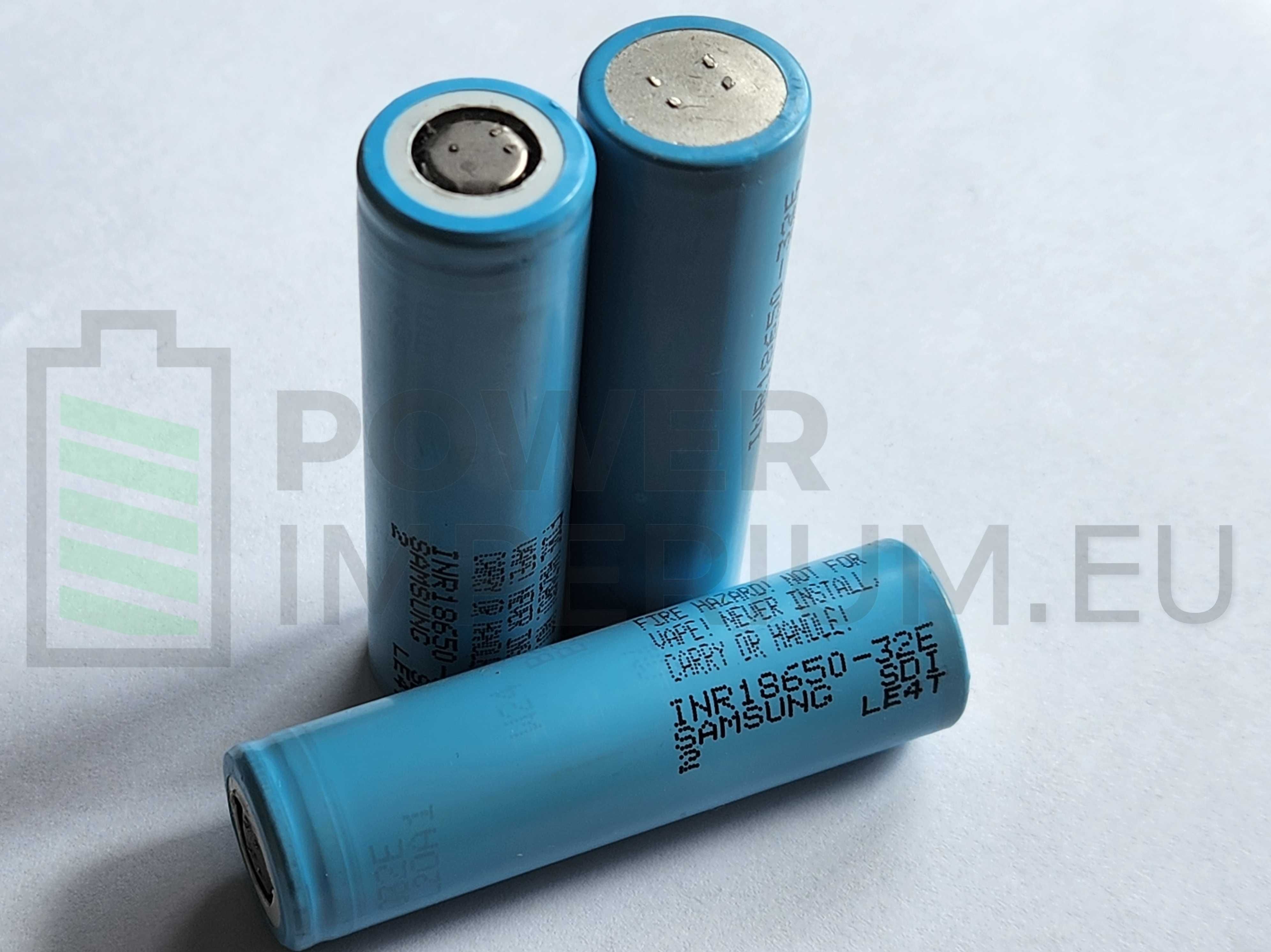 Ogniwa baterie li-ion Samsung 32E 3200mAh INR 18650 Następca 29E. 35E