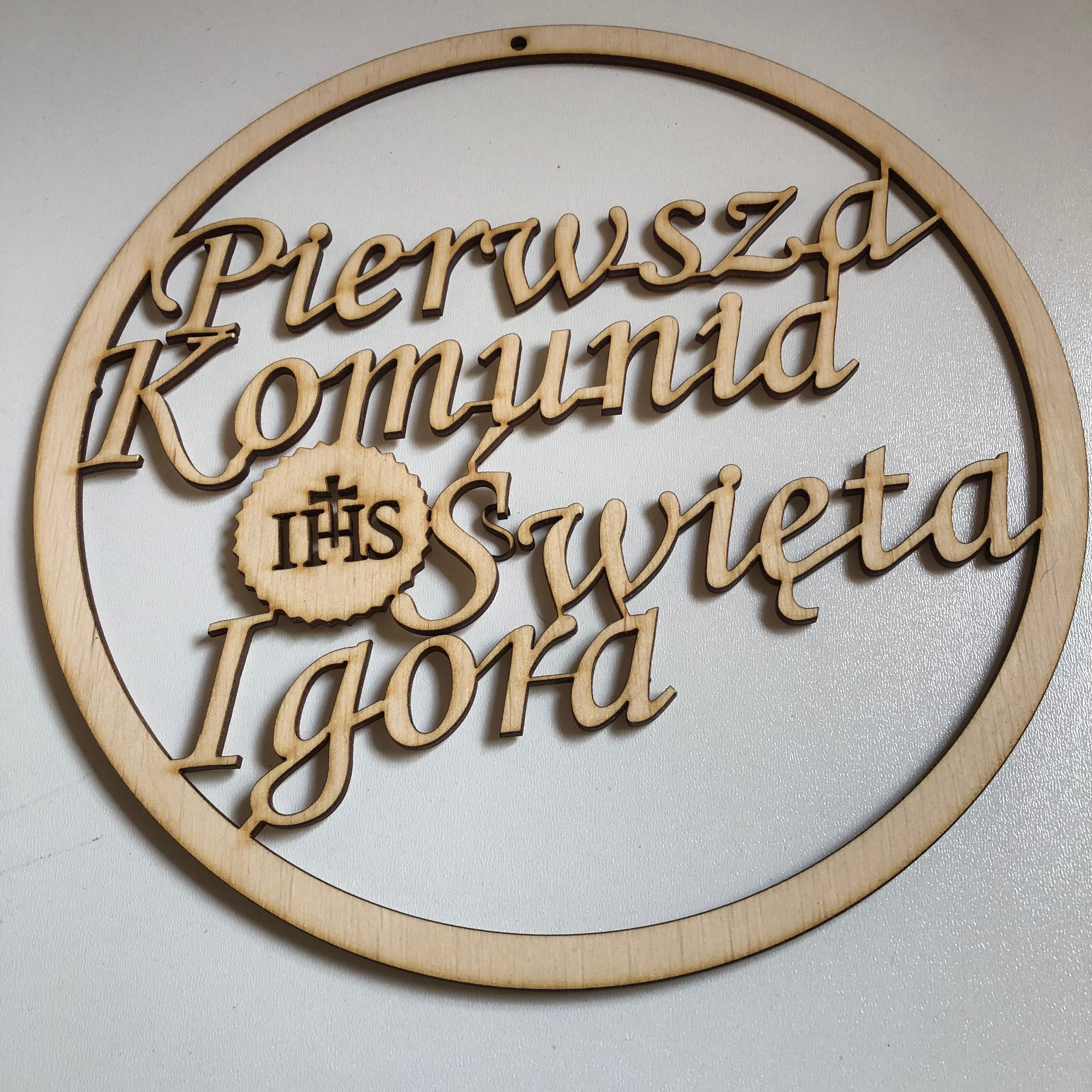 Obręcz I Komunia święta