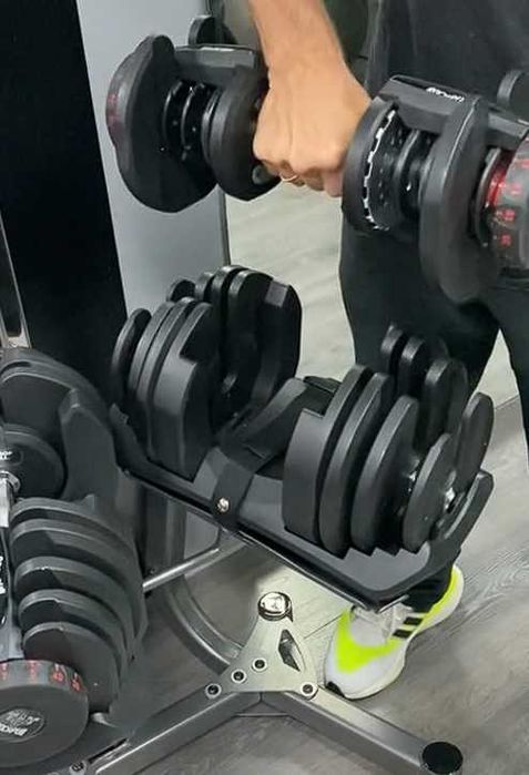 гантели до 40 кг регулируемые 17 уровней с платформой гантеля гантель