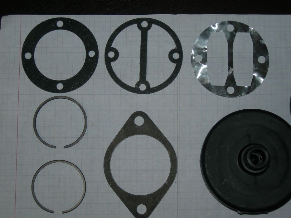 Фирменный ремкомплект для воздушного компрессора Миол, "Ураган".