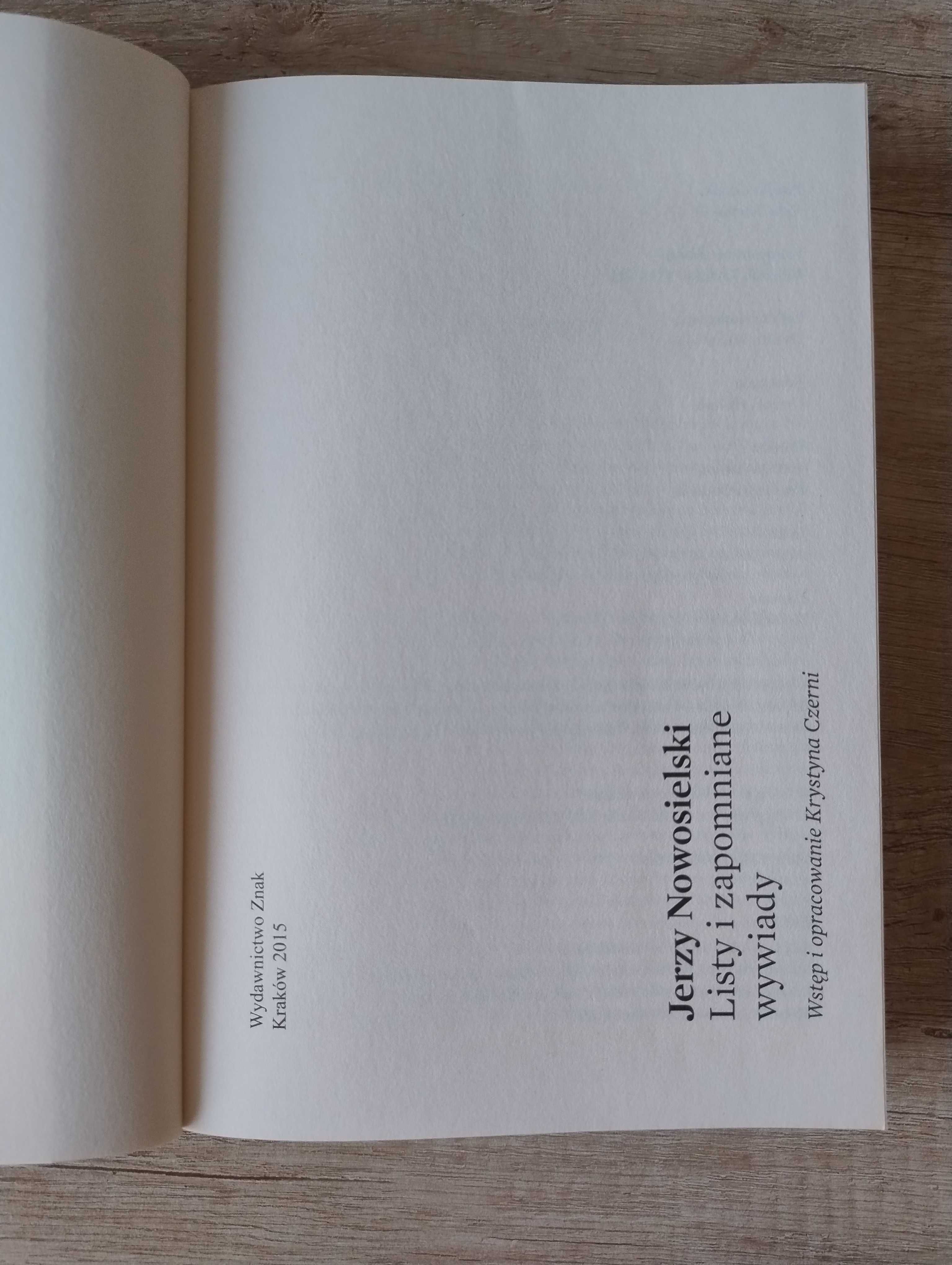 Jerzy Nowosielski. Listy i zapomniane wywiady - Krystyna Czerni