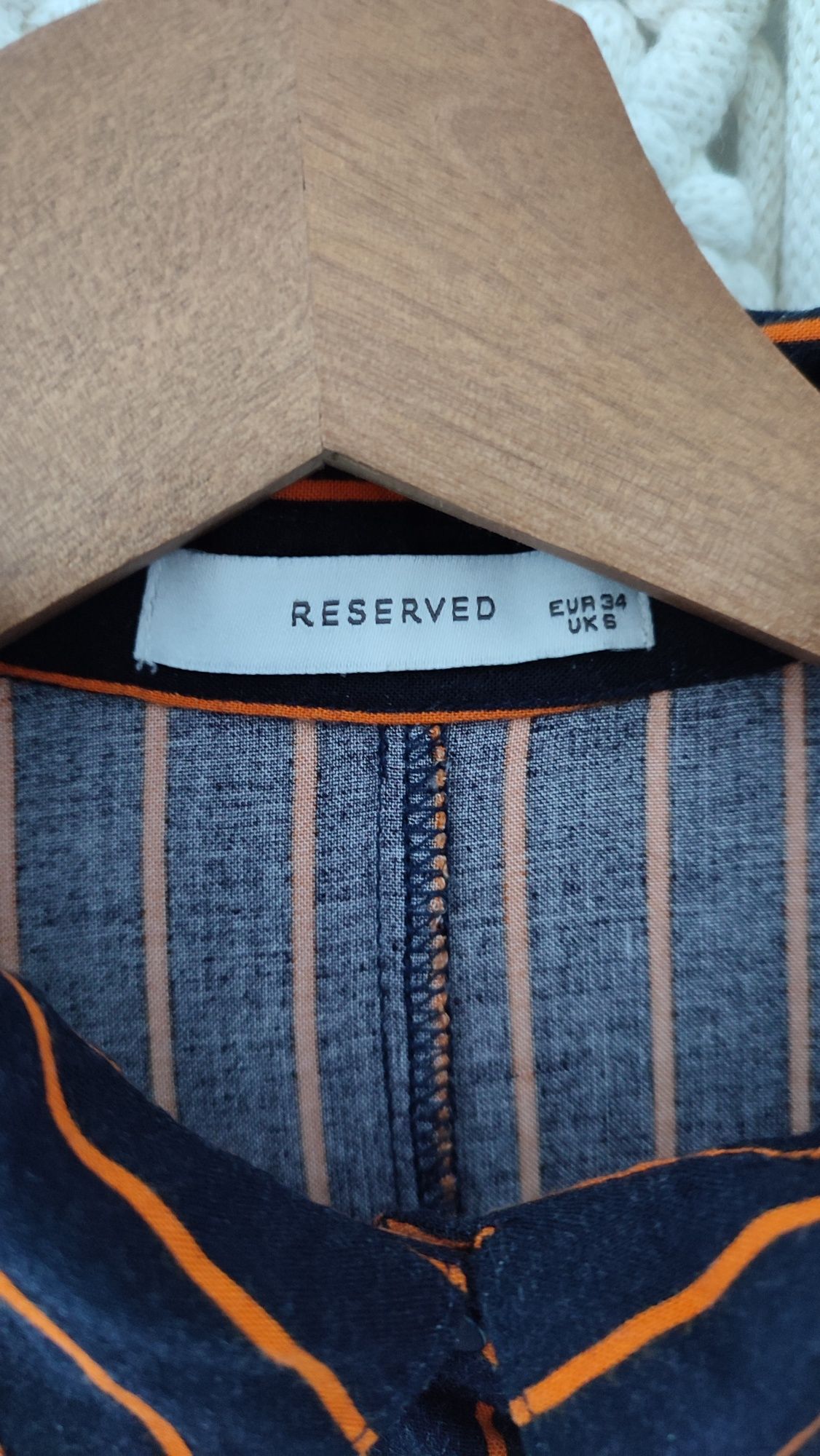 Reserved sukienka koszulowa w paski roz.36