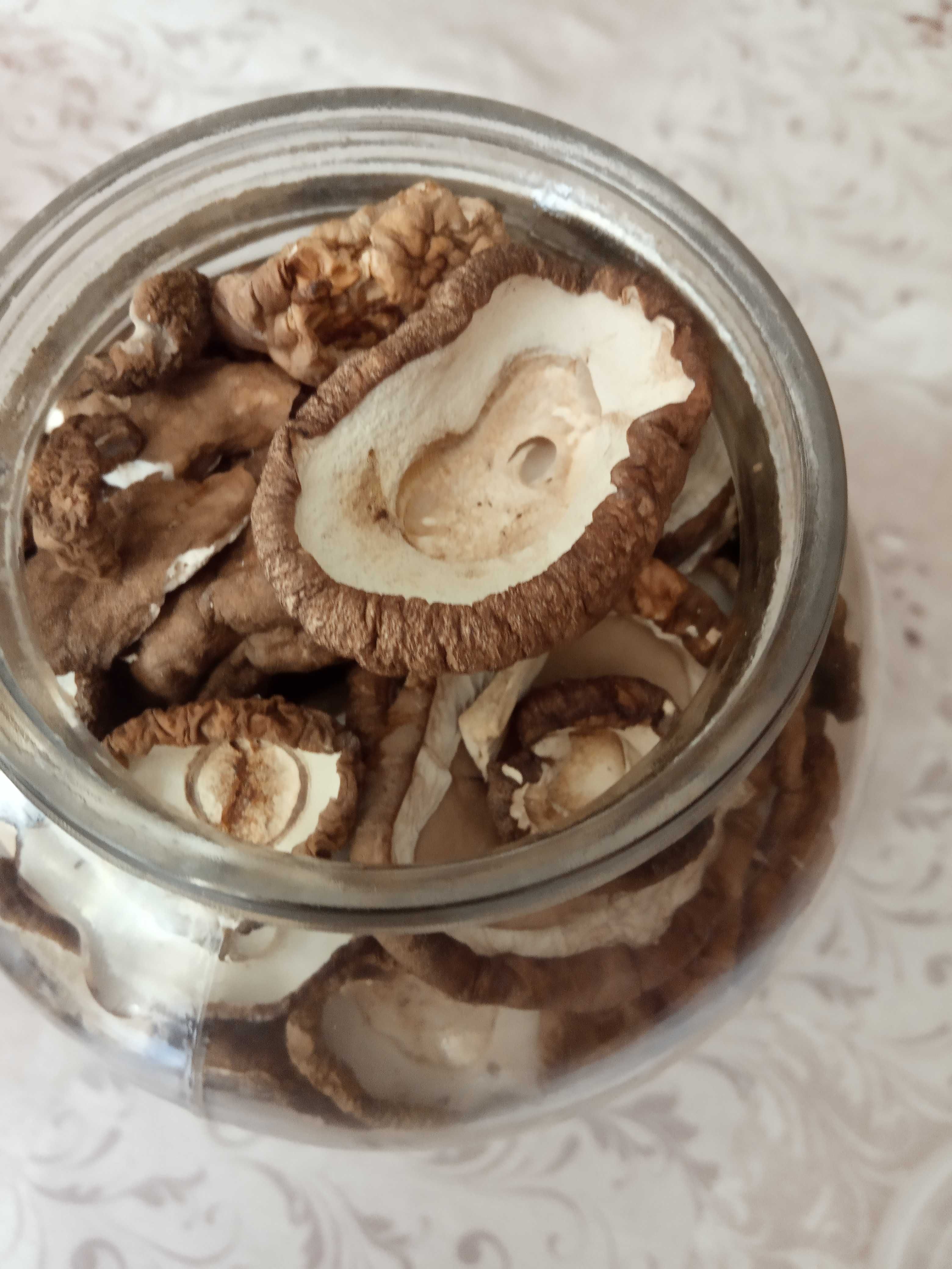 Шапочка білого гриба ціла.