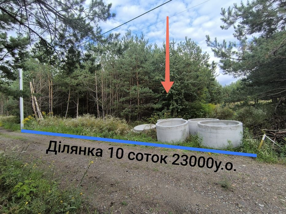 ЖОРНІВКА!Продаж цікавої ділянки 10 соток в оточенні Хвойного Лісу!