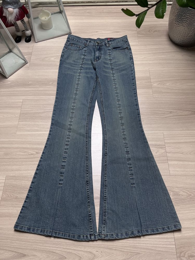 spodnie dzwony swag drip flared
