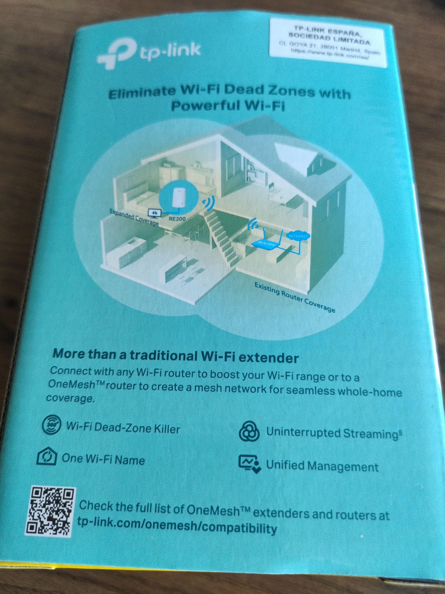 WiFi Range extender router original Tplink fibra internet