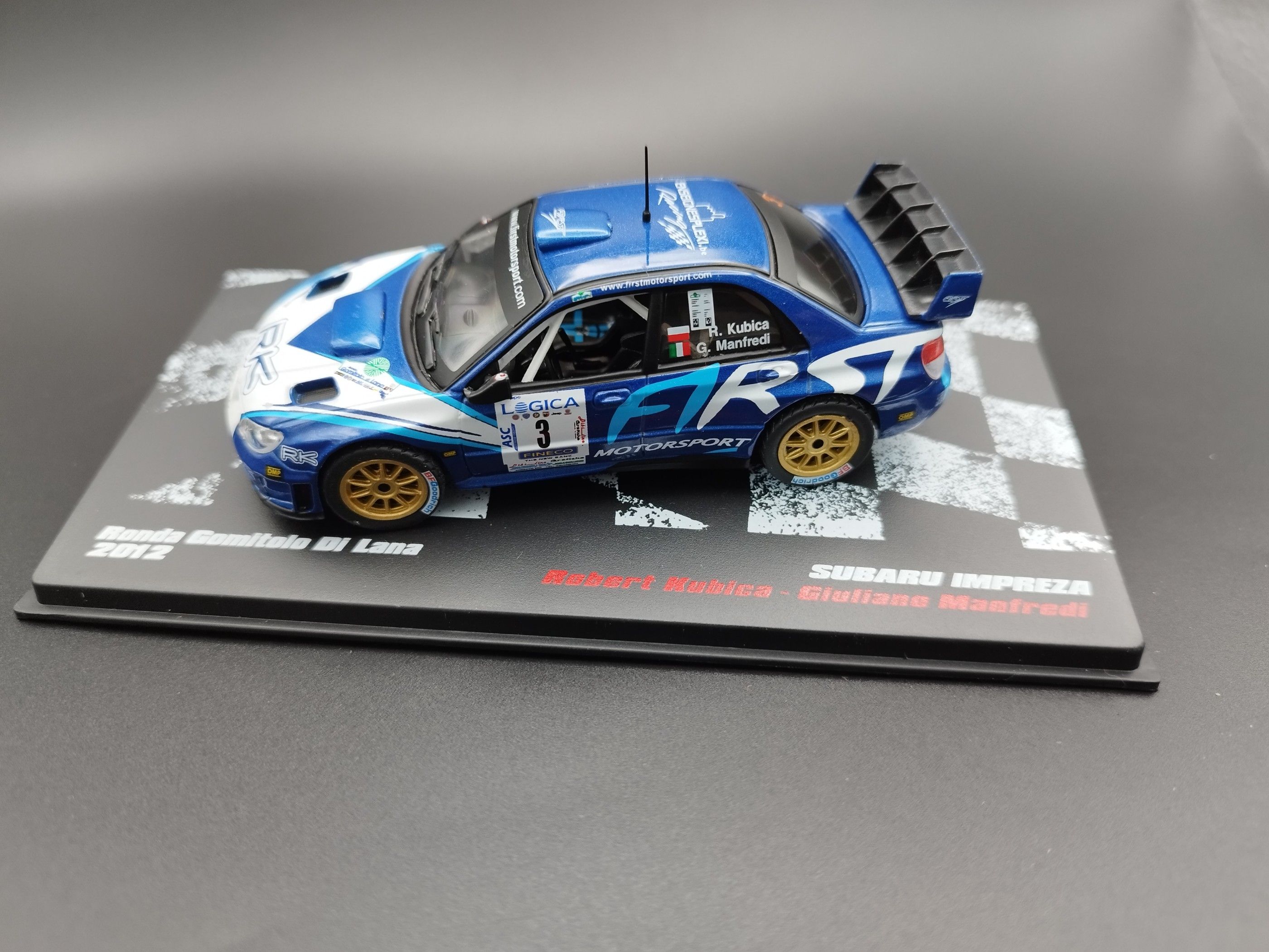 1:43 Deagostini Subaru Impreza WRC Robert Kubica/Giuliano Manfredi